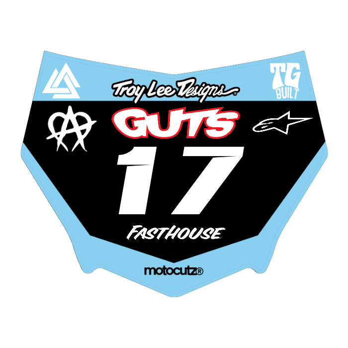 CUSTOM MOTOCUTZ FRONT PLATE DECAL