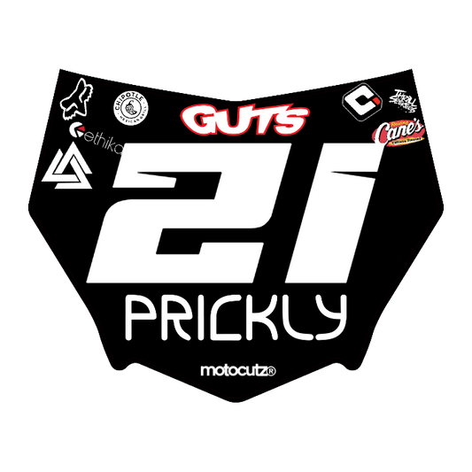 CUSTOM MOTOCUTZ FRONT PLATE DECAL