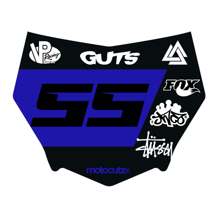 CUSTOM MOTOCUTZ FRONT PLATE DECAL
