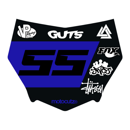CUSTOM MOTOCUTZ FRONT PLATE DECAL