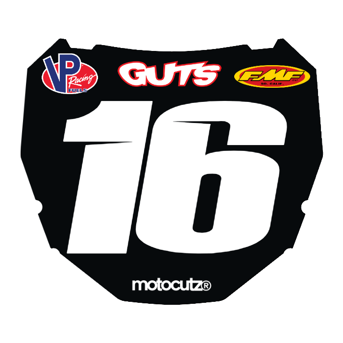 CUSTOM ODI NUMBER PLATE DECAL