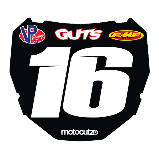 CUSTOM ODI NUMBER PLATE DECAL