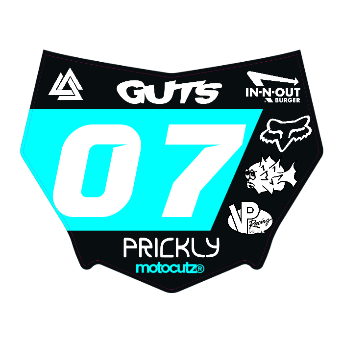 CUSTOM MOTOCUTZ FRONT PLATE DECAL