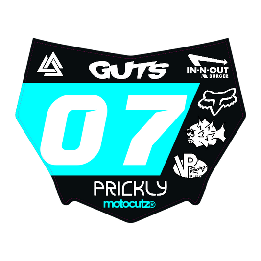 CUSTOM MOTOCUTZ FRONT PLATE DECAL