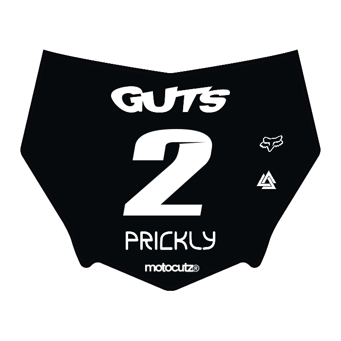 CUSTOM MOTOCUTZ FRONT PLATE DECAL