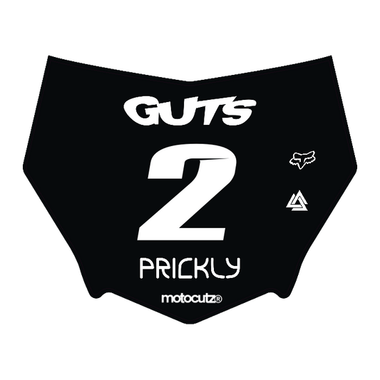 CUSTOM MOTOCUTZ FRONT PLATE DECAL