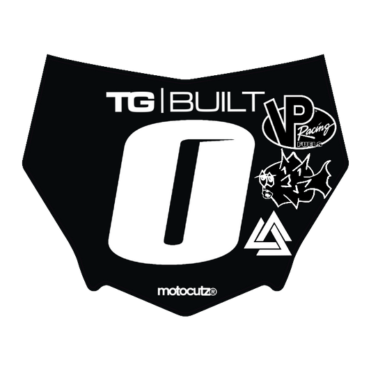 CUSTOM MOTOCUTZ FRONT PLATE DECAL