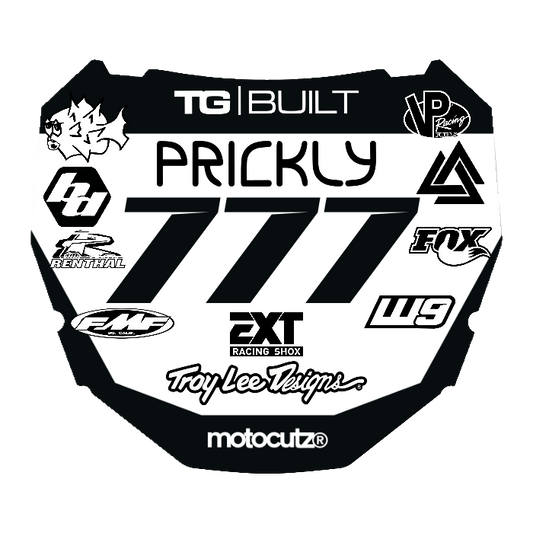 CUSTOM ODI NUMBER PLATE DECAL
