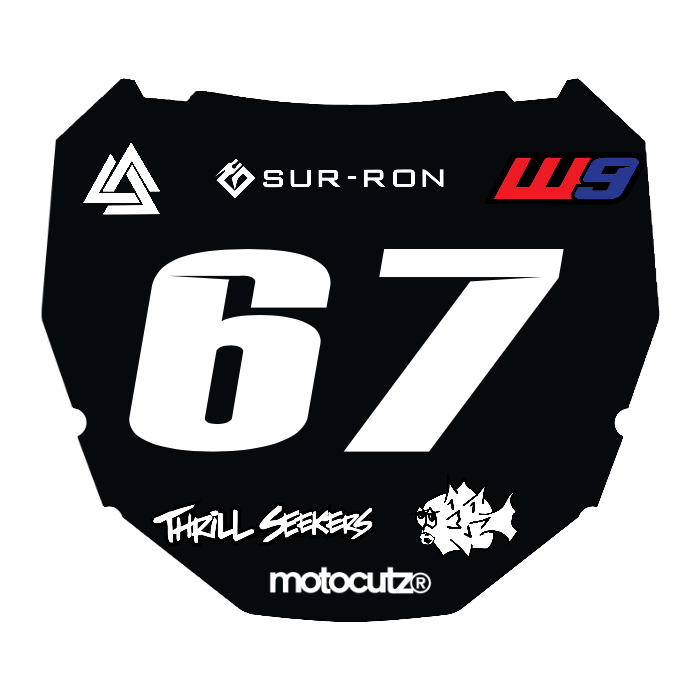 CUSTOM ODI NUMBER PLATE DECAL