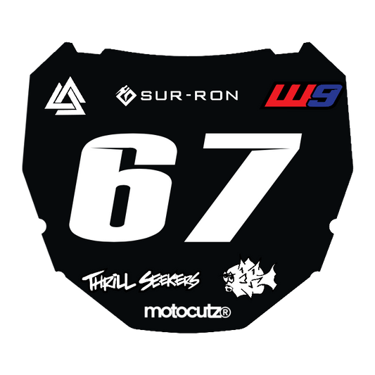 CUSTOM ODI NUMBER PLATE DECAL
