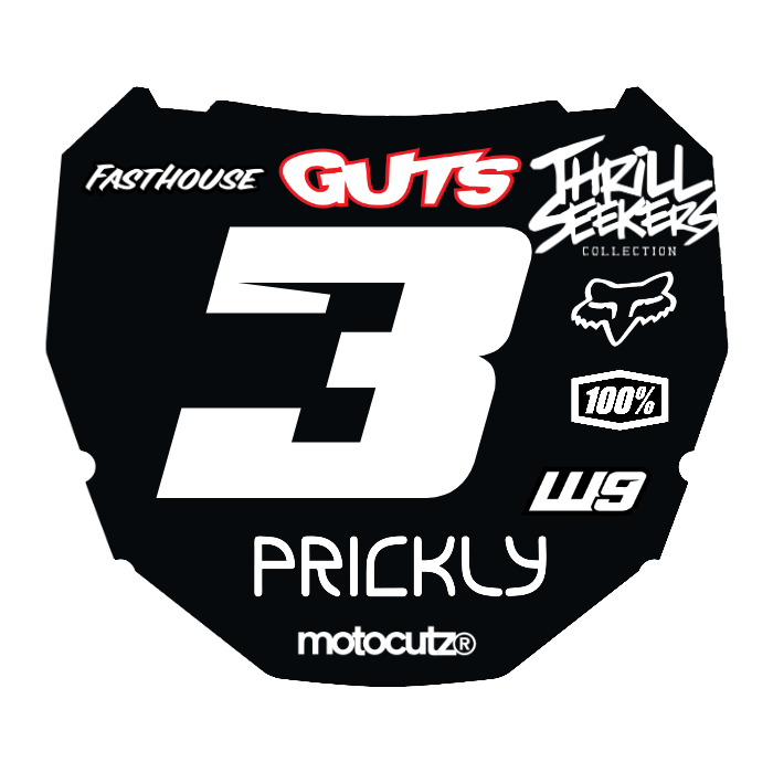 CUSTOM ODI NUMBER PLATE DECAL