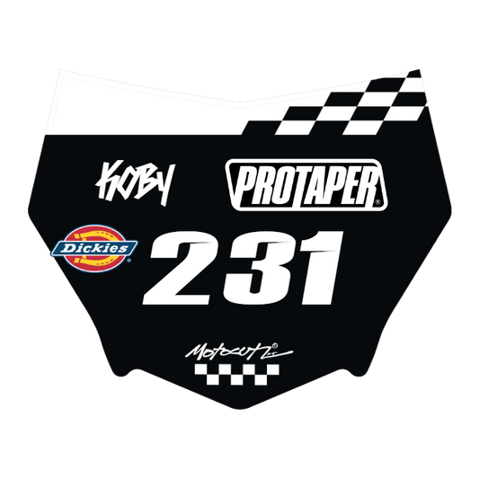 CUSTOM MOTOCUTZ FRONT PLATE DECAL