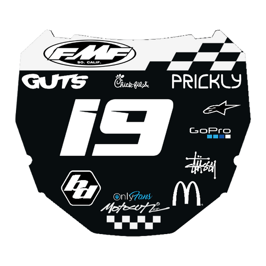 CUSTOM ODI NUMBER PLATE DECAL