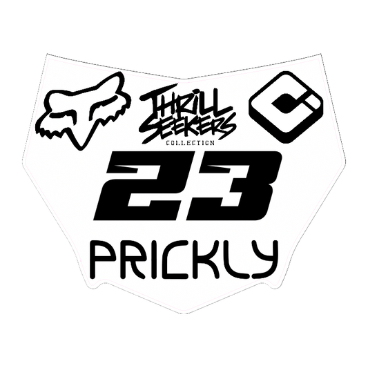 CUSTOM MOTOCUTZ FRONT PLATE DECAL