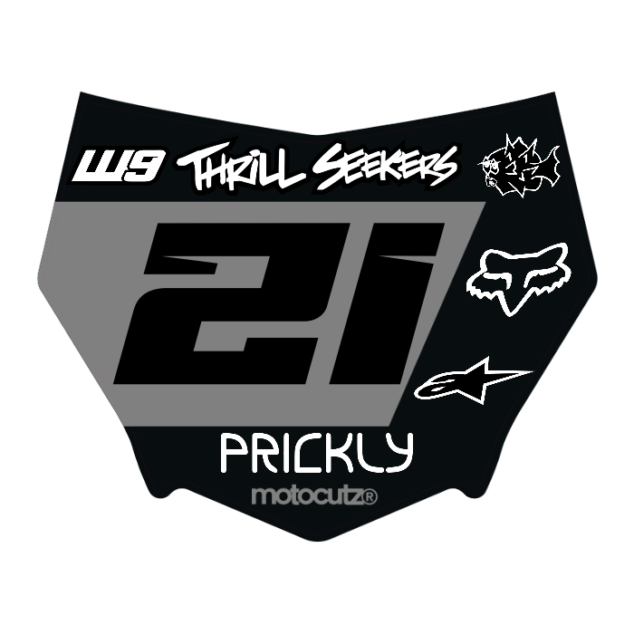 CUSTOM MOTOCUTZ FRONT PLATE DECAL