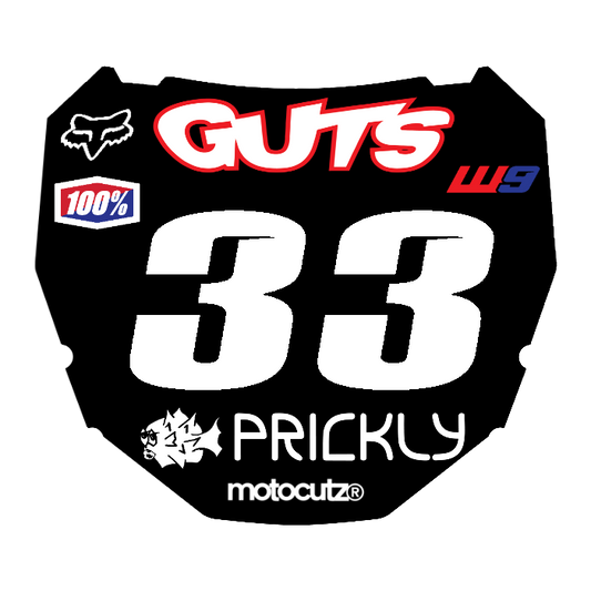 CUSTOM ODI NUMBER PLATE DECAL