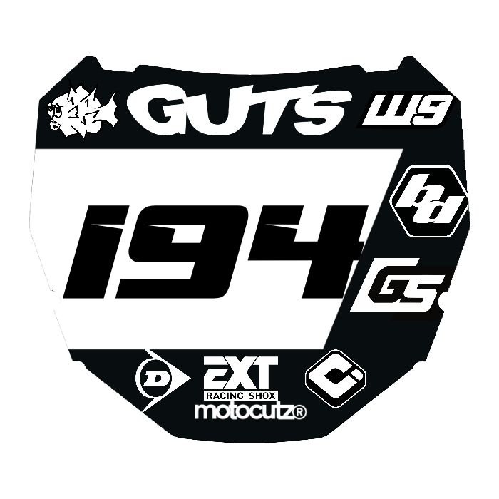 CUSTOM ODI NUMBER PLATE DECAL