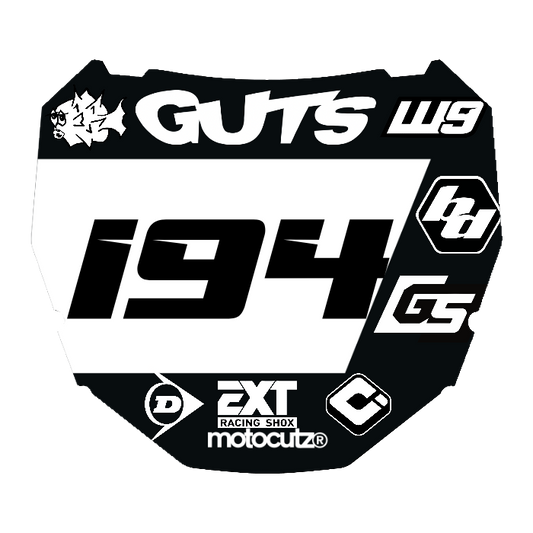 CUSTOM ODI NUMBER PLATE DECAL