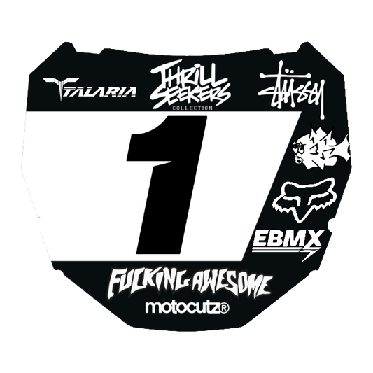 CUSTOM ODI NUMBER PLATE DECAL