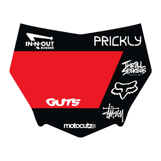 CUSTOM MOTOCUTZ FRONT PLATE DECAL