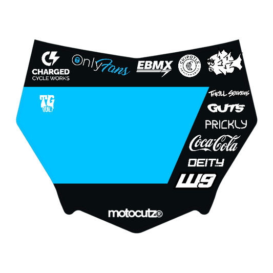 CUSTOM MOTOCUTZ FRONT PLATE DECAL