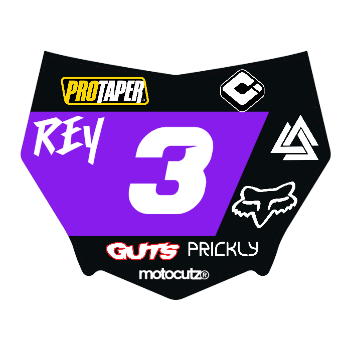 CUSTOM MOTOCUTZ FRONT PLATE DECAL