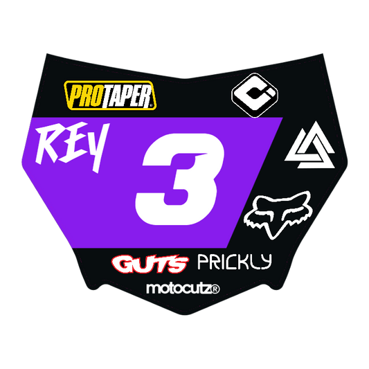 CUSTOM MOTOCUTZ FRONT PLATE DECAL