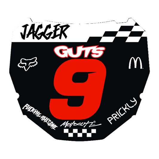 CUSTOM ODI NUMBER PLATE DECAL