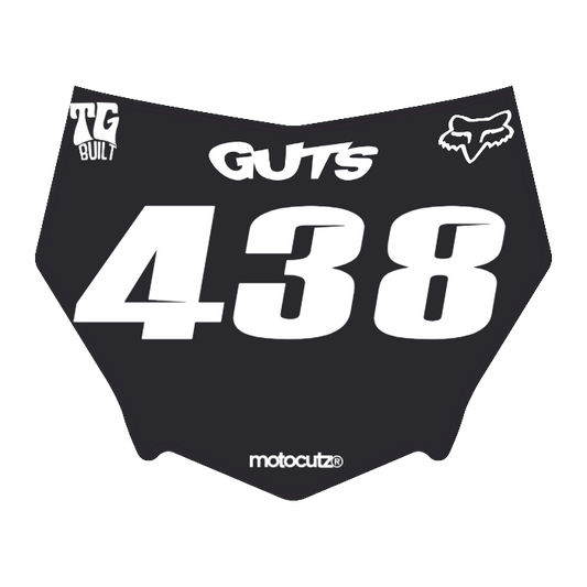CUSTOM MOTOCUTZ FRONT PLATE DECAL