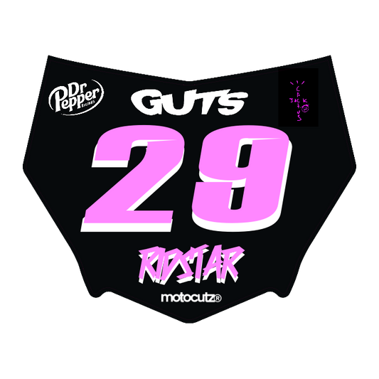 CUSTOM MOTOCUTZ FRONT PLATE DECAL