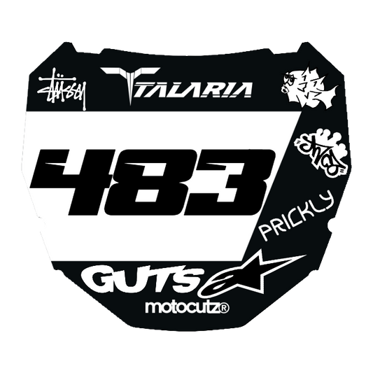 CUSTOM ODI NUMBER PLATE DECAL