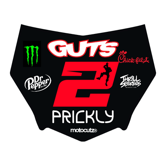 CUSTOM MOTOCUTZ FRONT PLATE DECAL