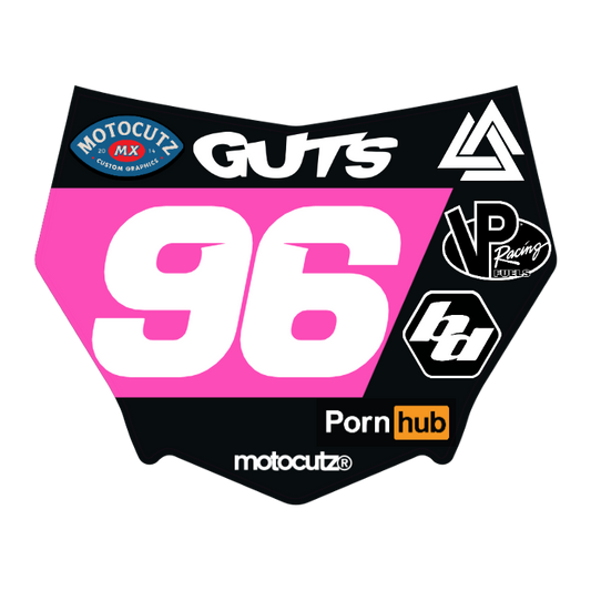 CUSTOM MOTOCUTZ FRONT PLATE DECAL