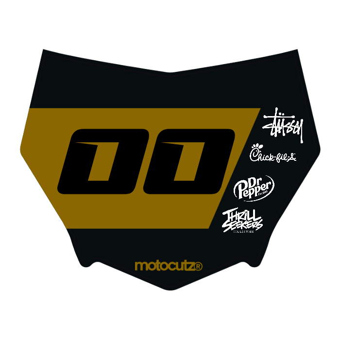 CUSTOM MOTOCUTZ FRONT PLATE DECAL