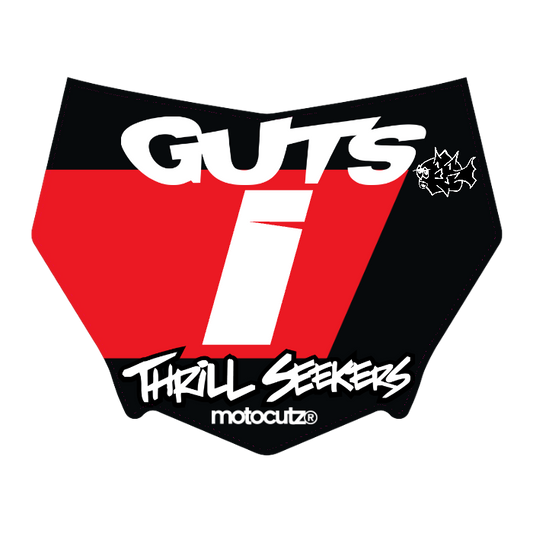 CUSTOM MOTOCUTZ FRONT PLATE DECAL