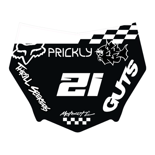 CUSTOM MOTOCUTZ FRONT PLATE DECAL