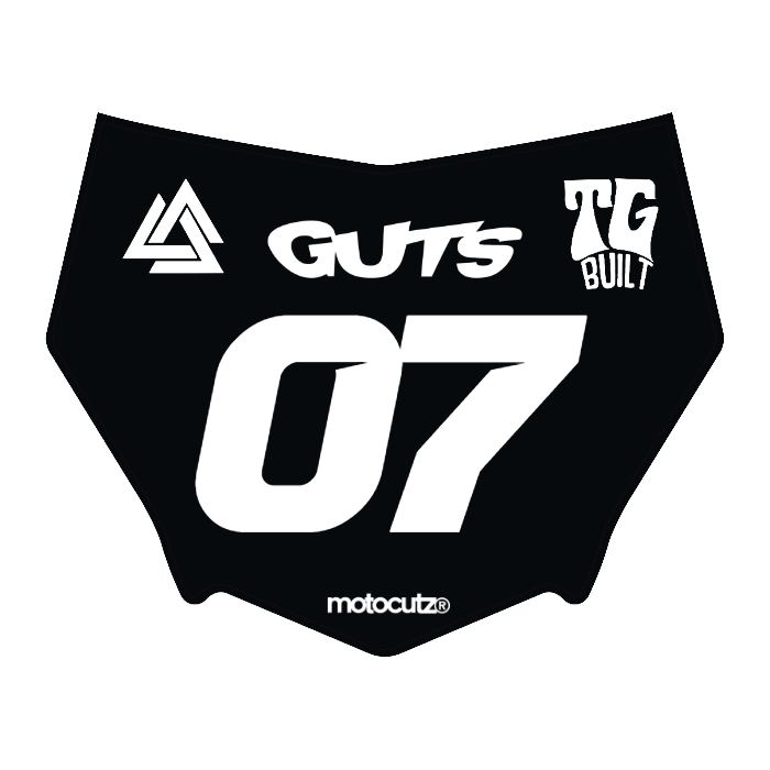 CUSTOM MOTOCUTZ FRONT PLATE DECAL