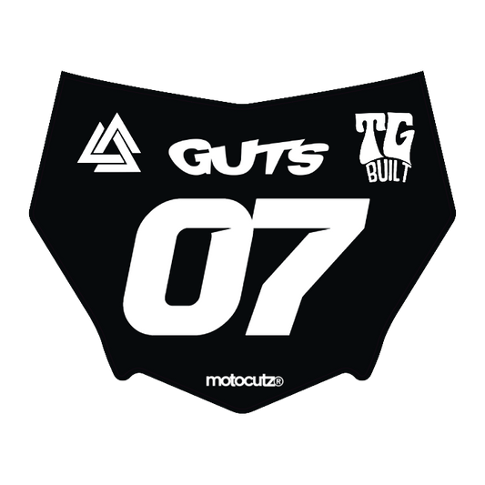 CUSTOM MOTOCUTZ FRONT PLATE DECAL