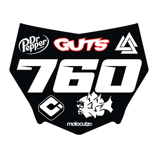 CUSTOM MOTOCUTZ FRONT PLATE DECAL