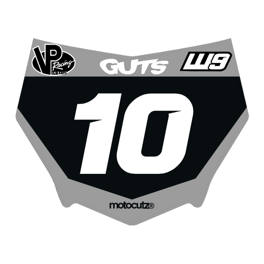 CUSTOM MOTOCUTZ FRONT PLATE DECAL