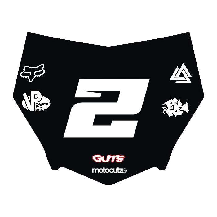 CUSTOM MOTOCUTZ FRONT PLATE DECAL