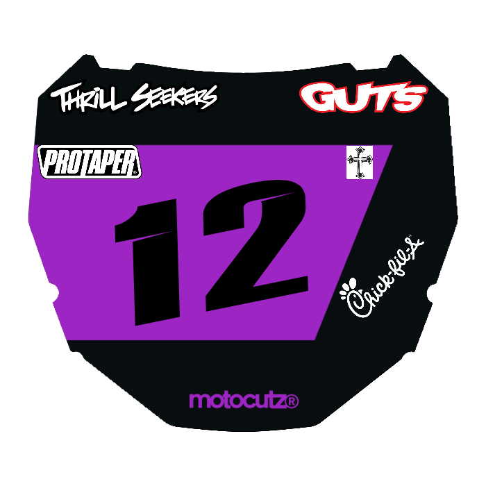 CUSTOM ODI NUMBER PLATE DECAL