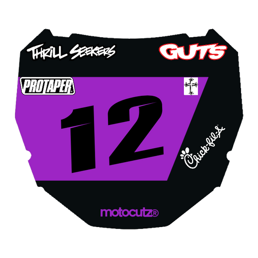 CUSTOM ODI NUMBER PLATE DECAL