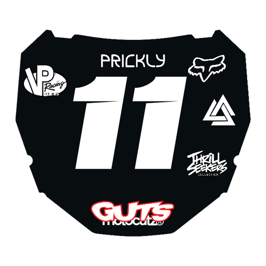 CUSTOM ODI NUMBER PLATE DECAL