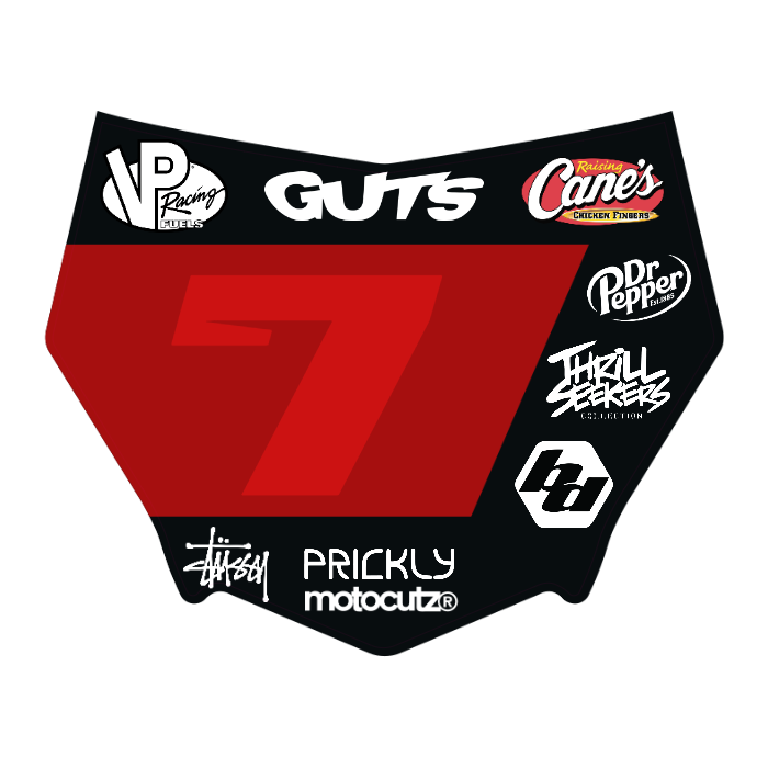 CUSTOM MOTOCUTZ FRONT PLATE DECAL