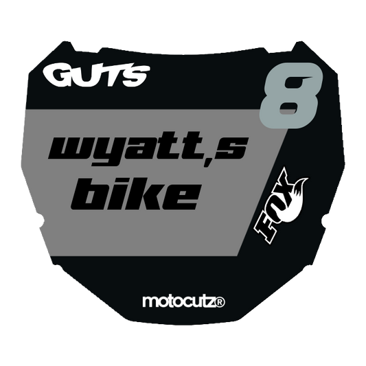 CUSTOM ODI NUMBER PLATE DECAL