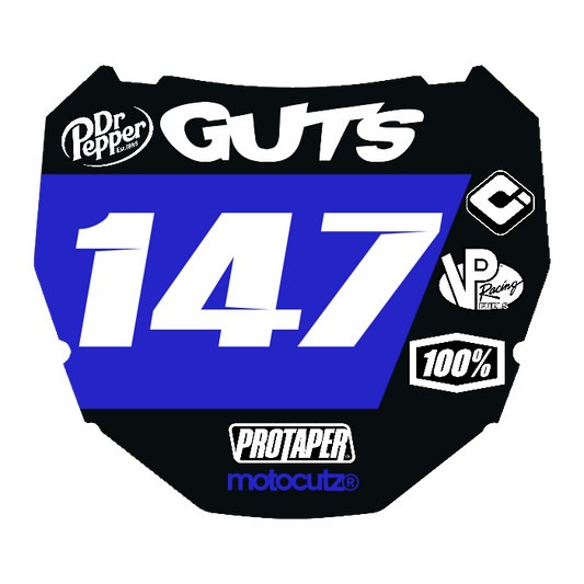 CUSTOM ODI NUMBER PLATE DECAL
