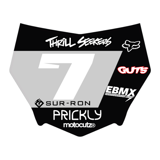 CUSTOM MOTOCUTZ FRONT PLATE DECAL