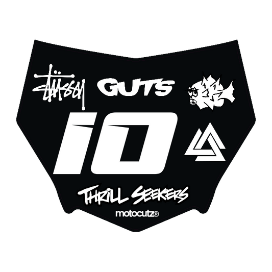 CUSTOM MOTOCUTZ FRONT PLATE DECAL