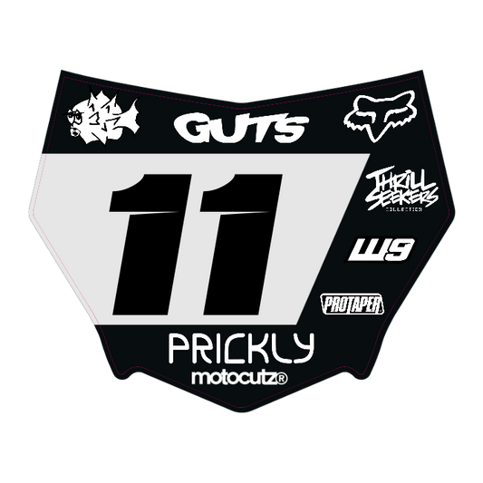 CUSTOM MOTOCUTZ FRONT PLATE DECAL